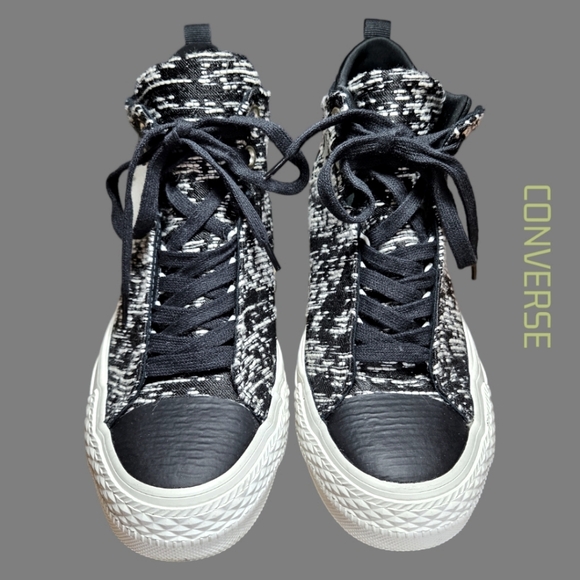 Converse Chuck Taylor All Star Winter Knit Selene Mid Zip Sneaker - Picture 3 of 10